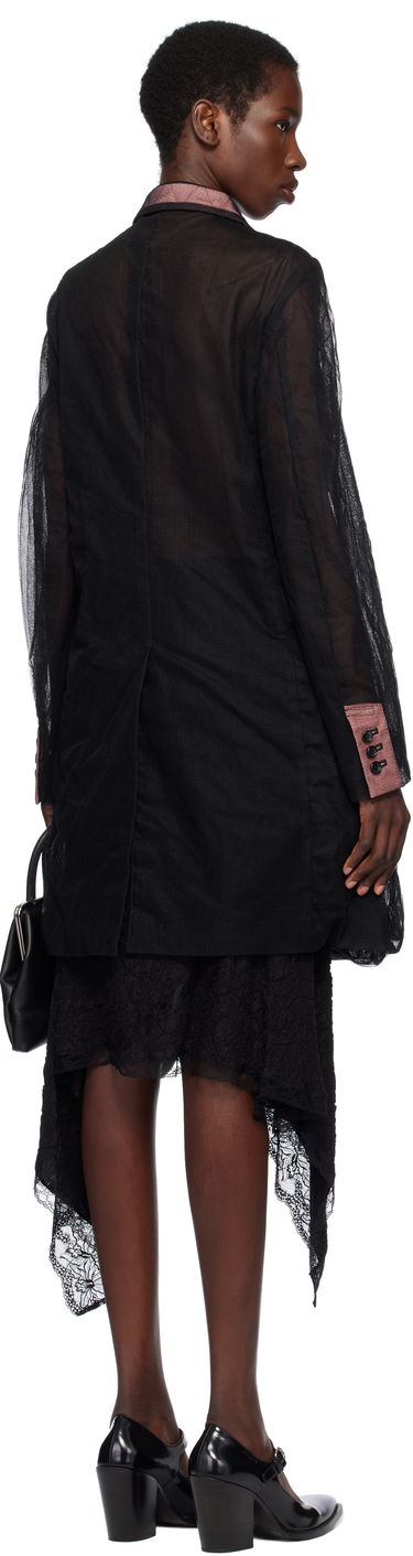 Палта Comme des Garçons Comme des Garçons Homme Plus Tulle & Gabardine Coat Черно | PO-J035-051, 2