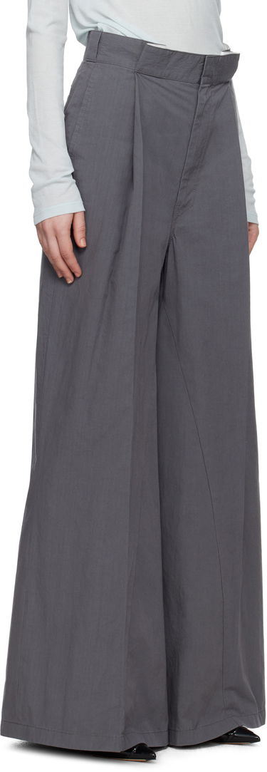 Панталони Maison Margiela Maison Margiela Pleated Wide-Leg Trousers Черно | S51KA0601 M35289, 4