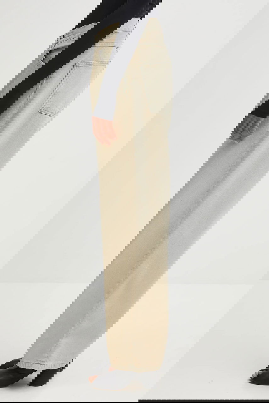 Дънки Carhartt WIP Brandon High Waist Wide Leg Jeans Бежово | I035892.01SN, 1