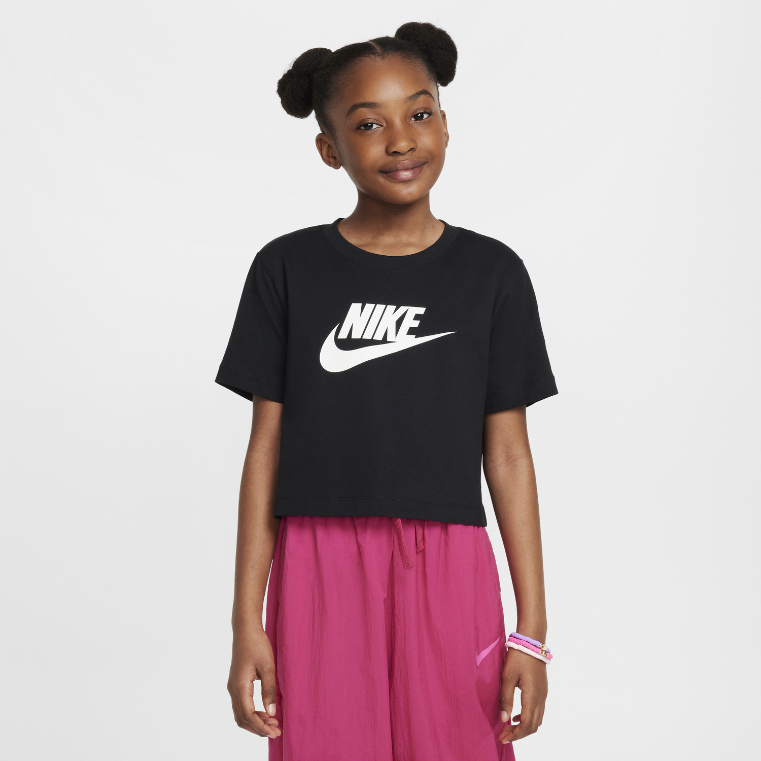 Съкратен топ Nike Nike Sportswear Cropped T-Shirt Черно | FZ5548-010, 0