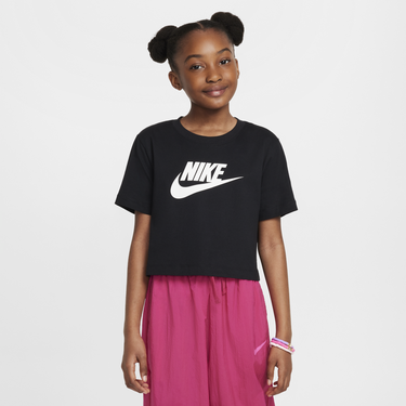 Съкратен топ Nike Nike Sportswear Cropped T-Shirt Черно | FZ5548-010, 0