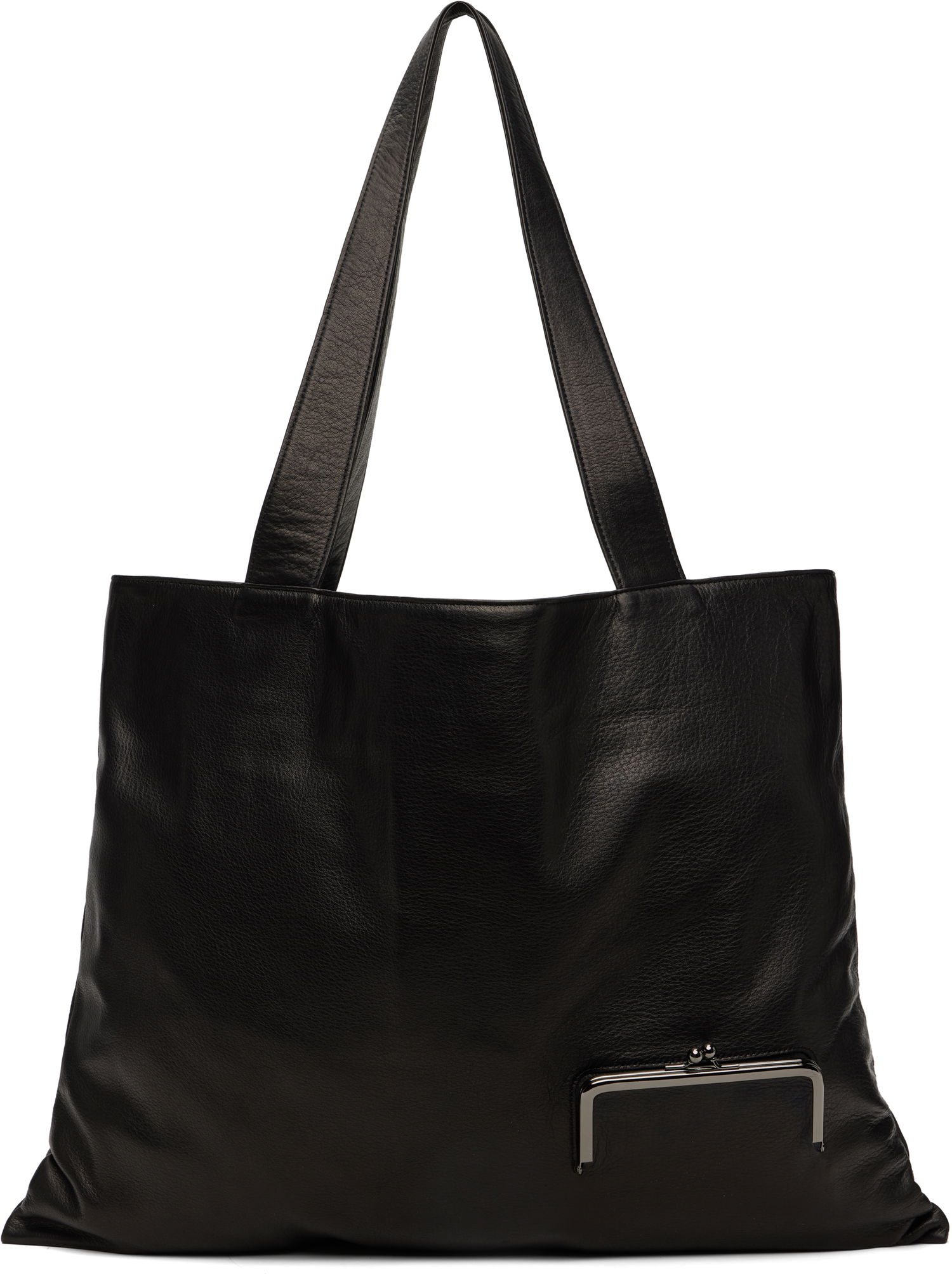 Голяма пазарска чанта Yohji Yamamoto YOHJI YAMAMOTO Coin Purse Tote Черно | DP-I03-785, 0