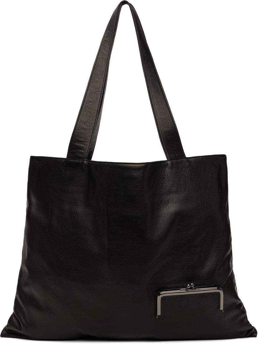 Голяма пазарска чанта Yohji Yamamoto YOHJI YAMAMOTO Coin Purse Tote Черно | DP-I03-785