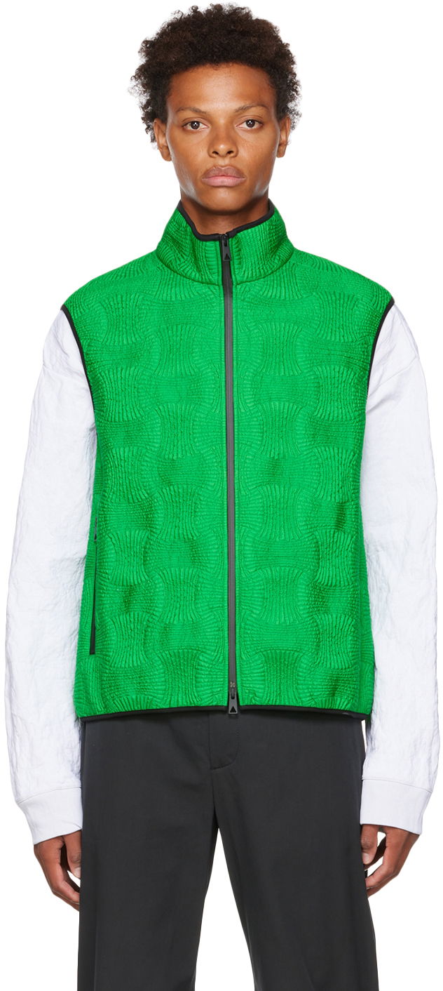 Жилетка Bottega Veneta Shirring Vest Зелено | 708331 VKV50, 0