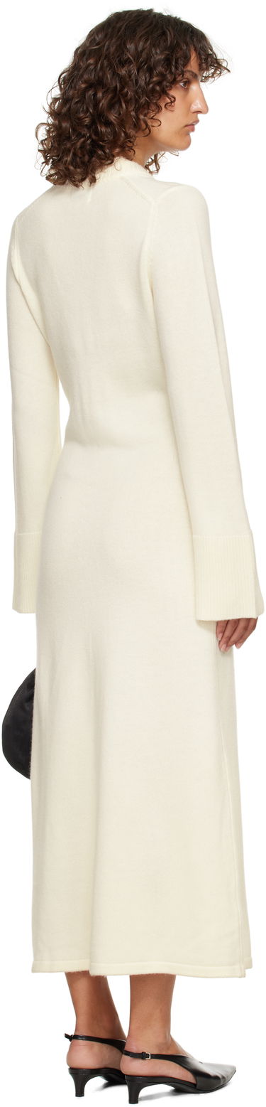 Pокля Loulou de Saison Loulou de Saison Ari Knit Maxi Dress Бяло | ARI, 2