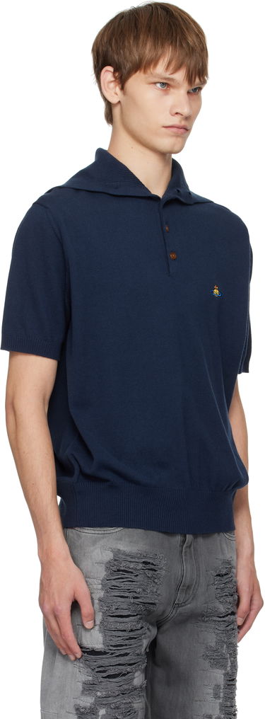 Поло тениска Vivienne Westwood Vivienne Westwood Alex Knit Polo Черно | 2701001P-Y001V-, 4