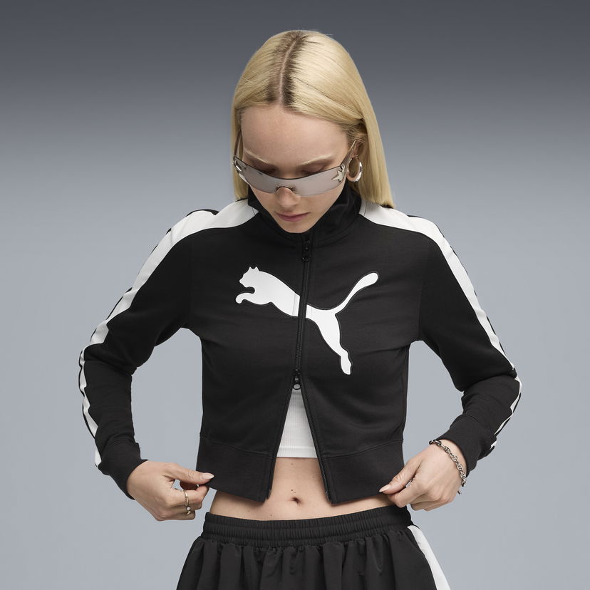 Яке Puma FUTURE.PUMA.ARCHIVE T7 Women's Cropped Semi-Fitted Track Jacket Черно | 632123_01