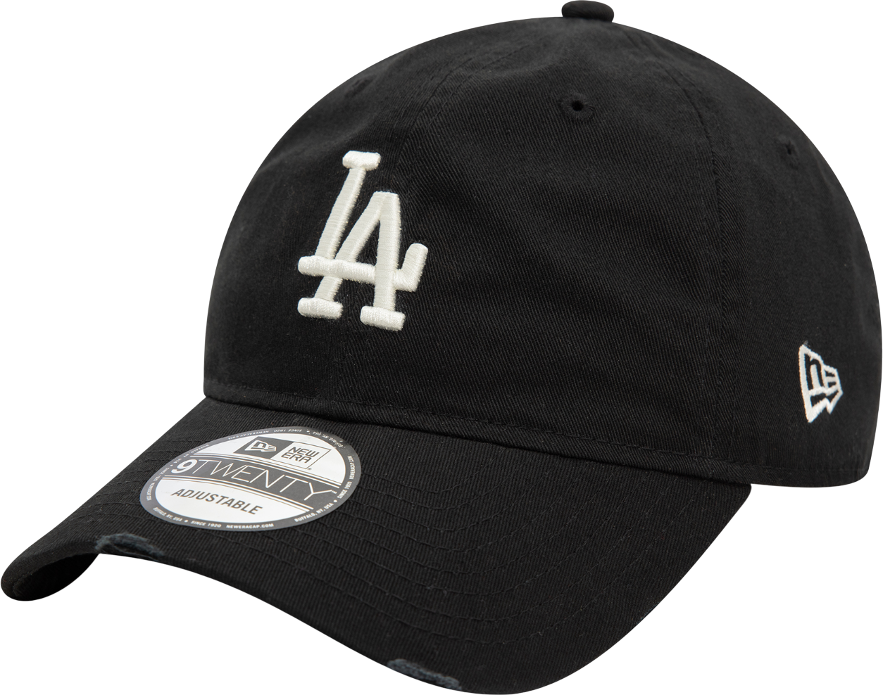 Шапка с козирка New Era LA Dodgers Distressed 9TWENTY Adjustable Cap Черно | 60595229-60595229, 0