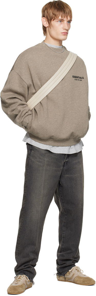 Пуловер Fear of God Fear of God ESSENTIALS Fleece Crewneck Sweatshirt Кафяво | 192HO246269F, 4