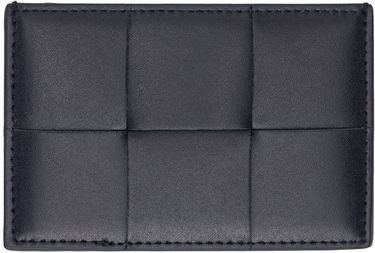 Портфейл Bottega Veneta Leather Card Holder Синьо | 748052VBWD4, 0