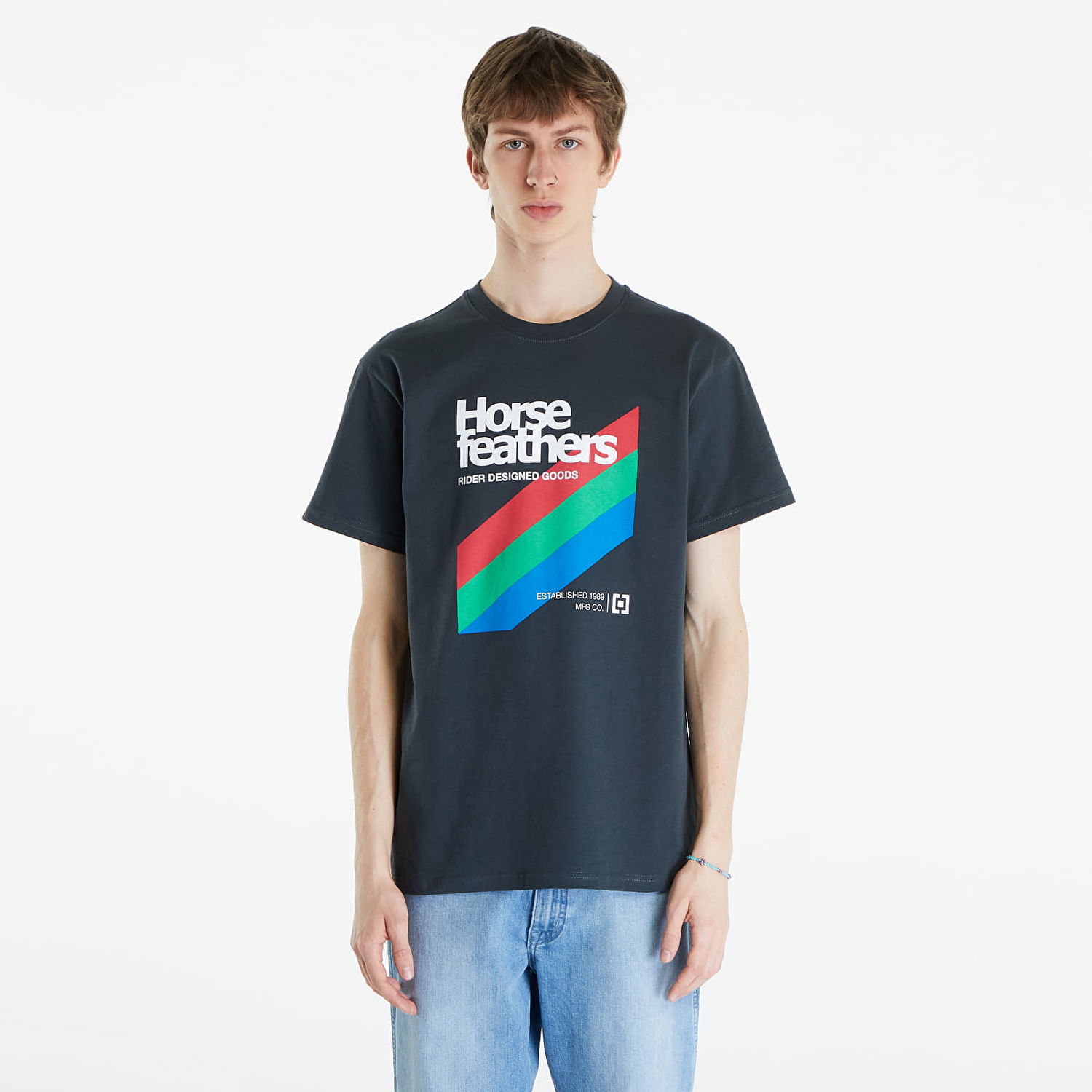 Тениска Horsefeathers VHS T-Shirt Gray Черно | SM1339C, 0