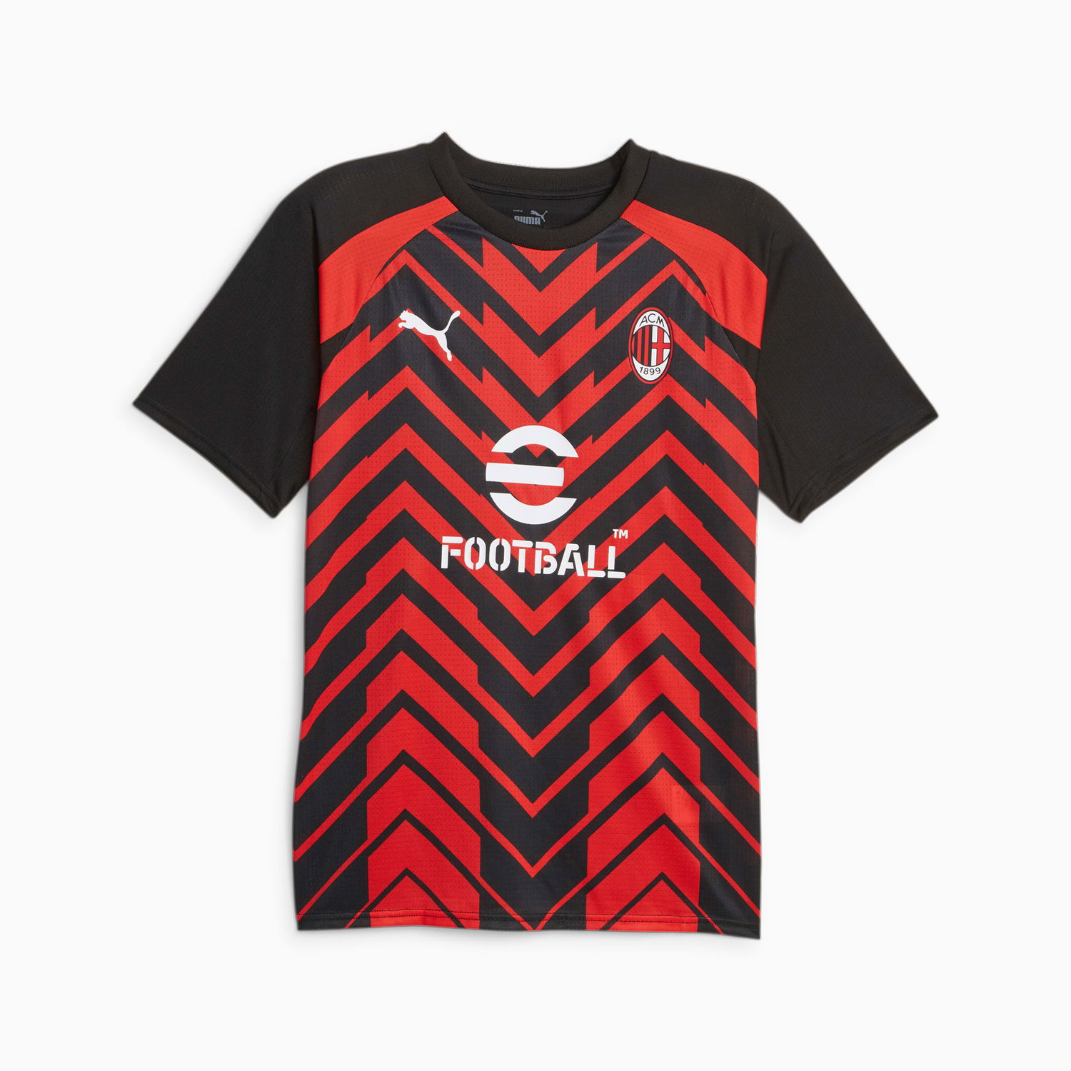 Фланелка Puma Maglia pre-gara a maniche corte A.C. Milan da uomo, Nero/Rosso/Altro Червено | 772231_01, 1
