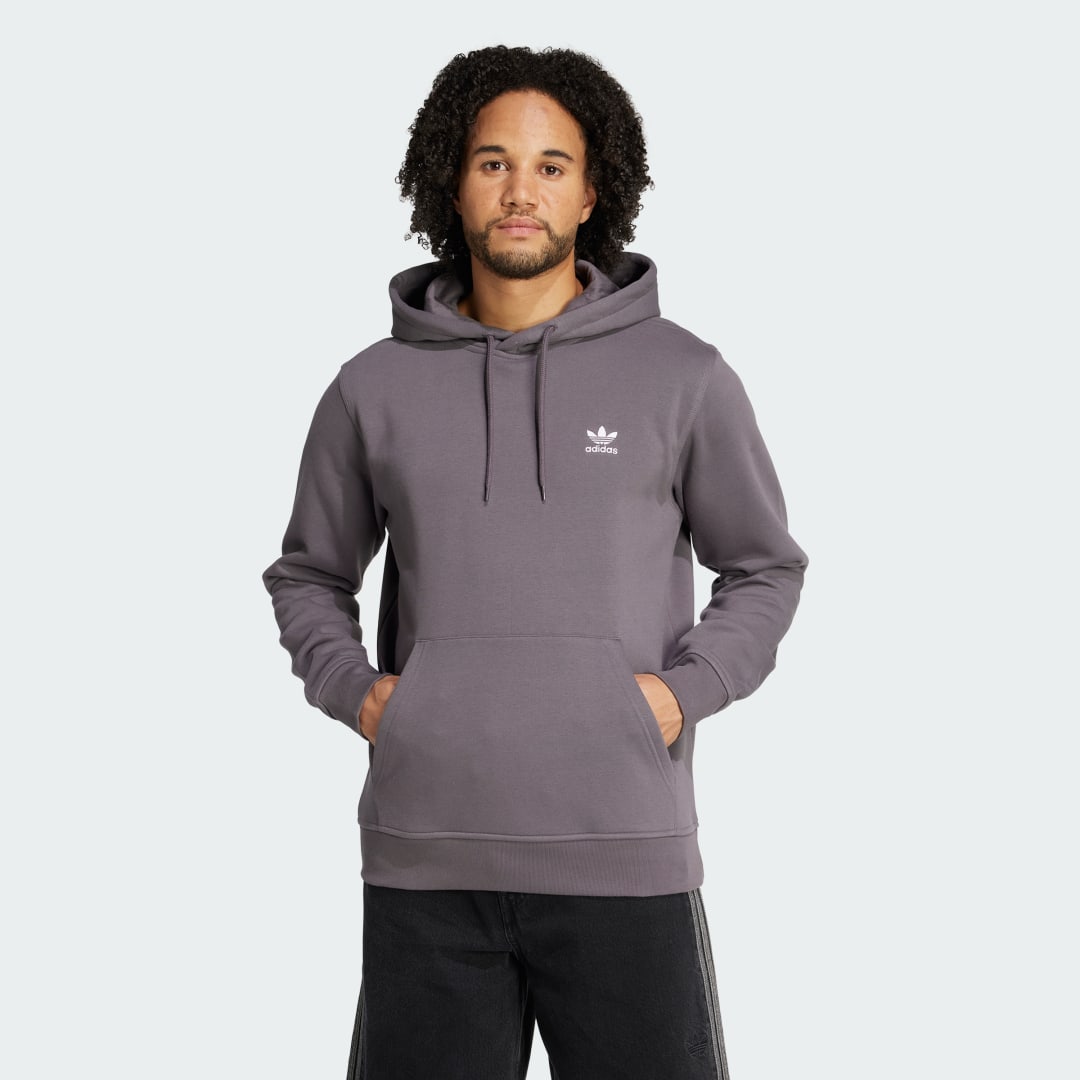 Суитчър adidas Performance Trefoil Essentials Hoodie Лилаво | JW1063, 0