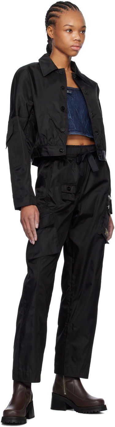 Карго панталони GANNI Duchesse Nylon Cargo Pants Черно | W0476, 3