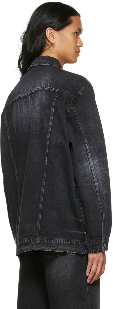 Яке We11done We11done Graphic Print Denim Jacket Черно | WD-DJ1-22-356-U-WB, 2