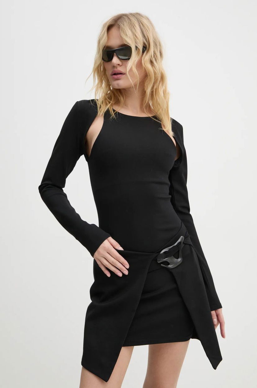 Pокля HELIOT EMIL Cut Out Detail Mini Dress Черно | AW24.W.11.065.BLK01