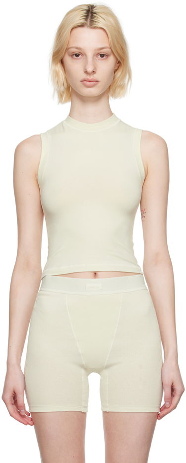 Потник SKIMS Mock Neck Jersey Tank Top Жълто | AP-TNK-0268, 0