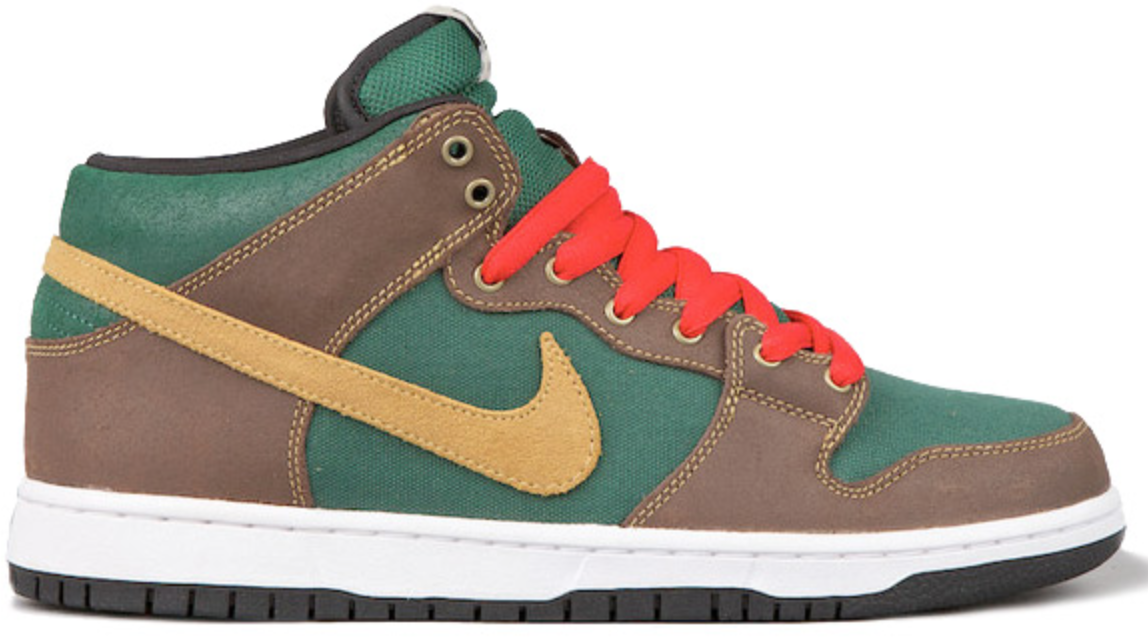 Кецове и обувки Nike SB SB Dunk Mid Patagonia Зелено | 314383-302, 0