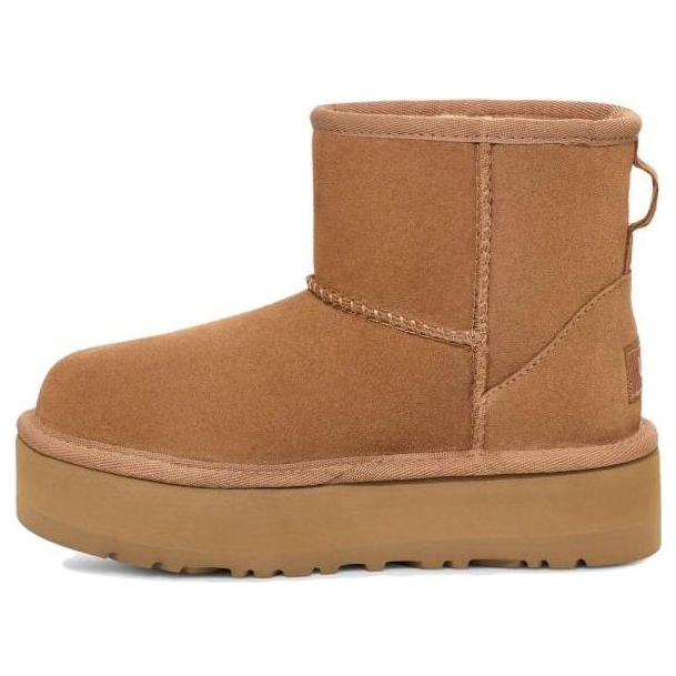 Кецове и обувки UGG UGG Classic Mini Platform Boots Кафяво | 1143700K-CHE