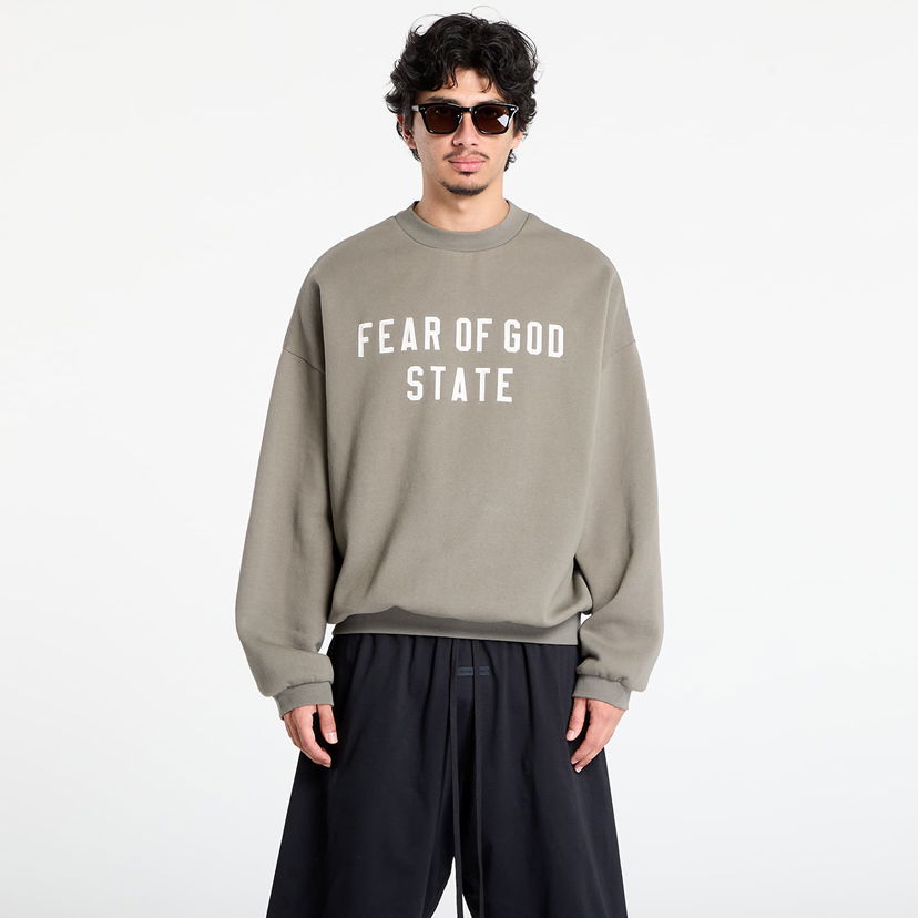 Суитчър Fear of God Fear of God Essentials 90's Crewneck Sweatshirt Зелено | 192SP256557F-245