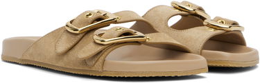 Аксесоари CHLOÉ Chloé Polly Suede Sandals Бежово | CHC25U08PRY, 3