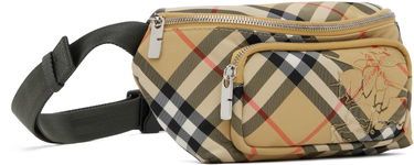 Чанта за кръста Burberry Burberry Small Check Belt Bag Бежово | 8106714, 1