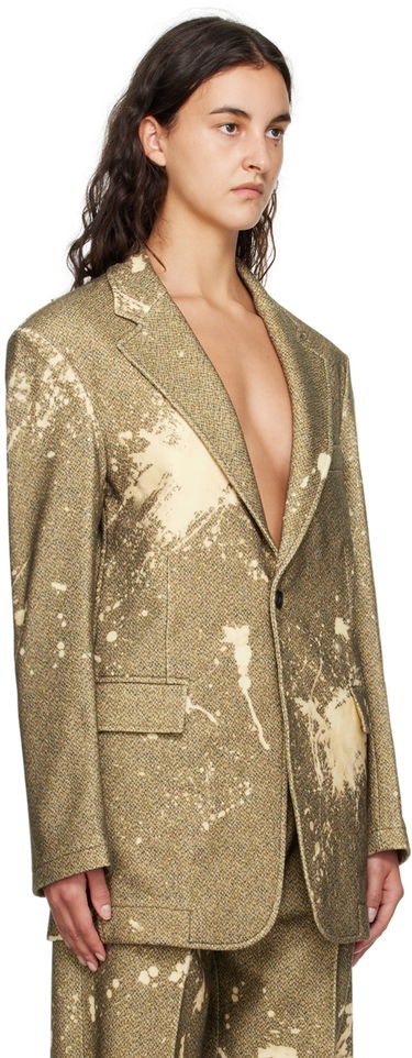 Яке R13 R13 Bleach-Splatter Blazer Жълто | R13WR020-R271A, 1