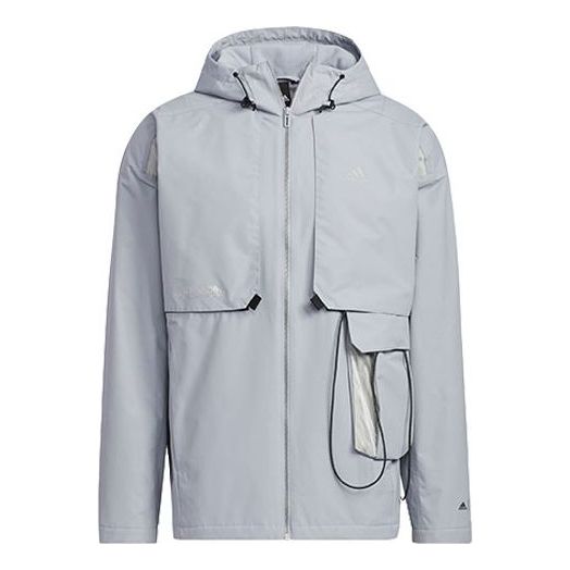 Дъждобран adidas Originals Transformers Crossover TF Turf Hooded Track Jacket Сиво | HM7465