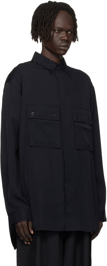 Риза Y-3 Y-3 Rayon Twill Oversized Shirt Черно | JX7288, 1