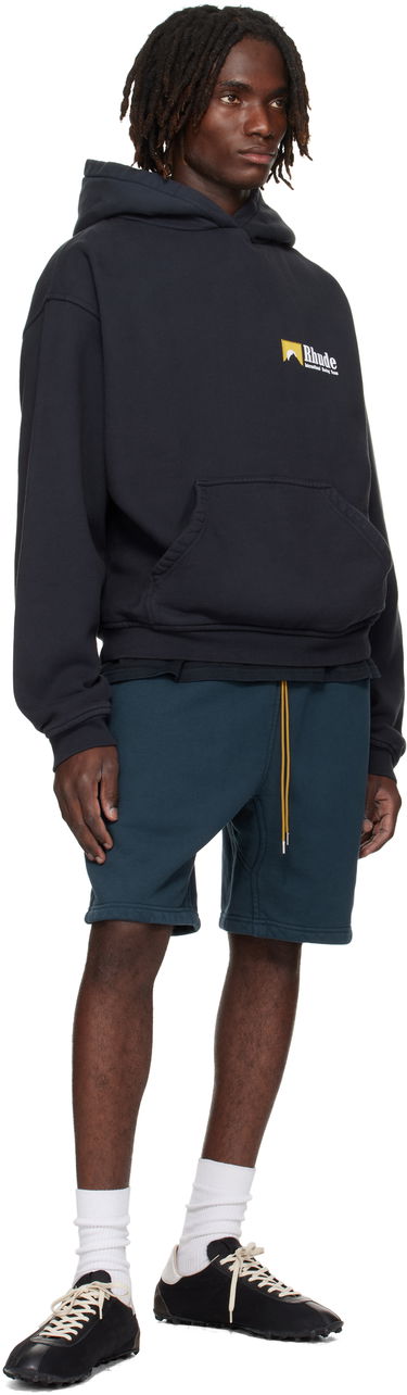 Суитчър Rhude Rhude International Racing Logo Hoodie Черно | RHPF25HO07012, 3