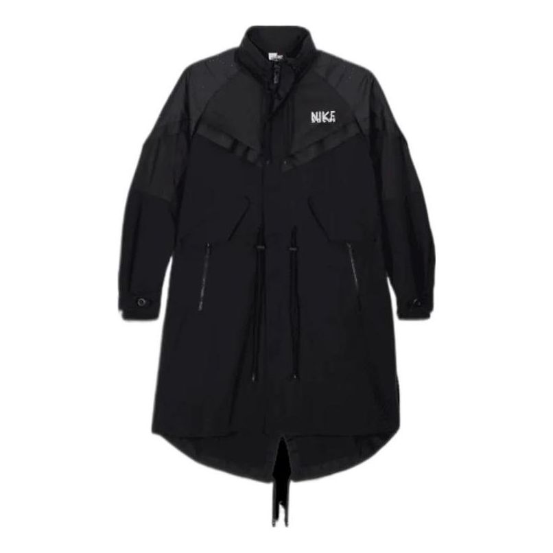 Дъждобран Nike Oversized Shell Trench Coat by Черно | DQ9028-010