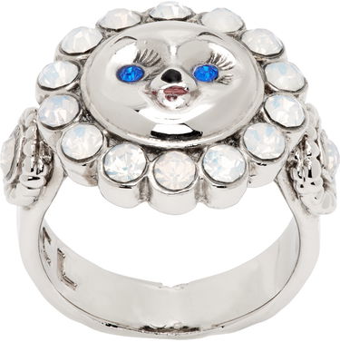 Пръстен Chopova Lowena Crystal Embellished Silver Ring Металик | 6455, 0