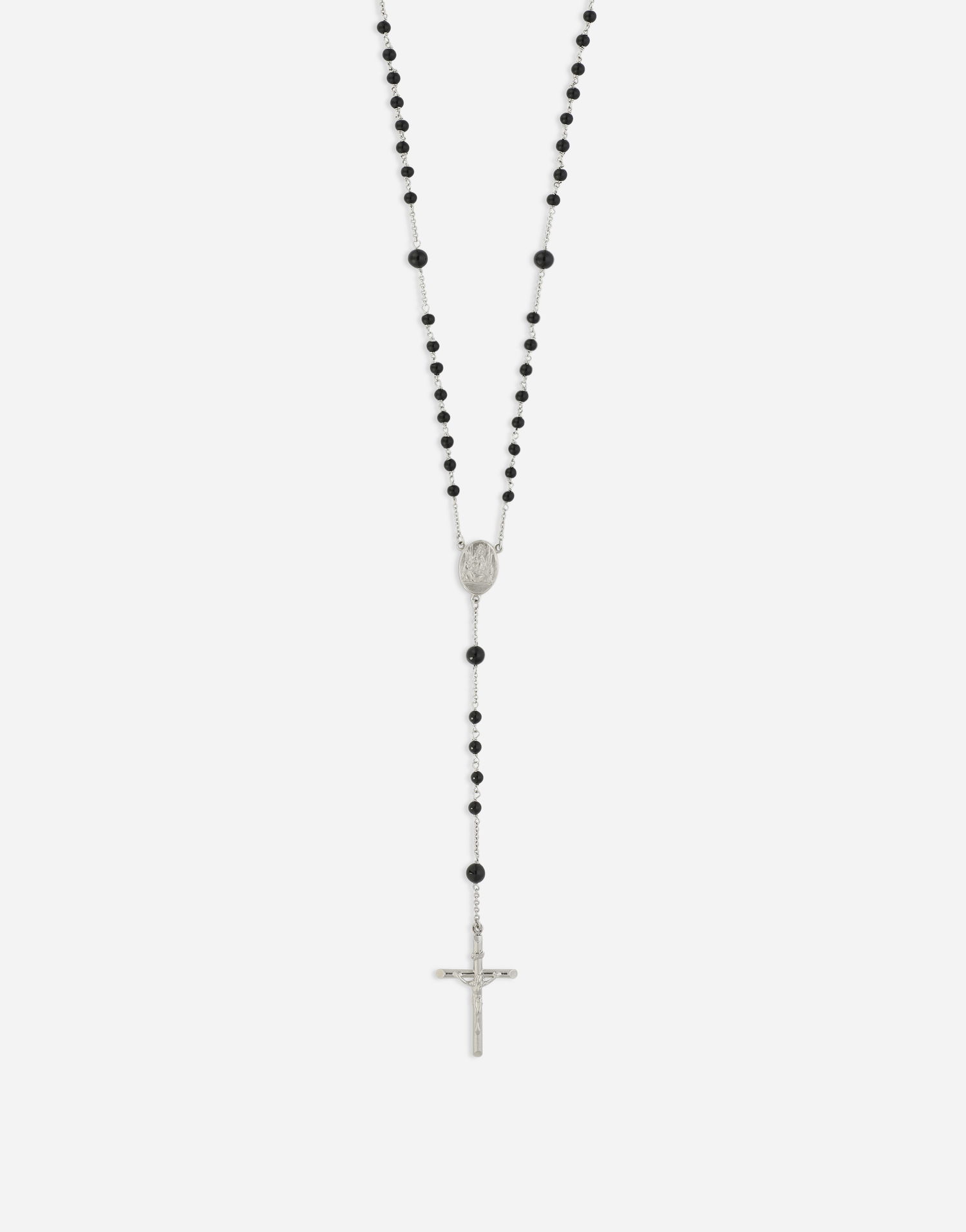 Колие Dolce & Gabbana Dolce & Gabbana Rosary Necklace with Cross Черно | WNP4C3W111187655, 1