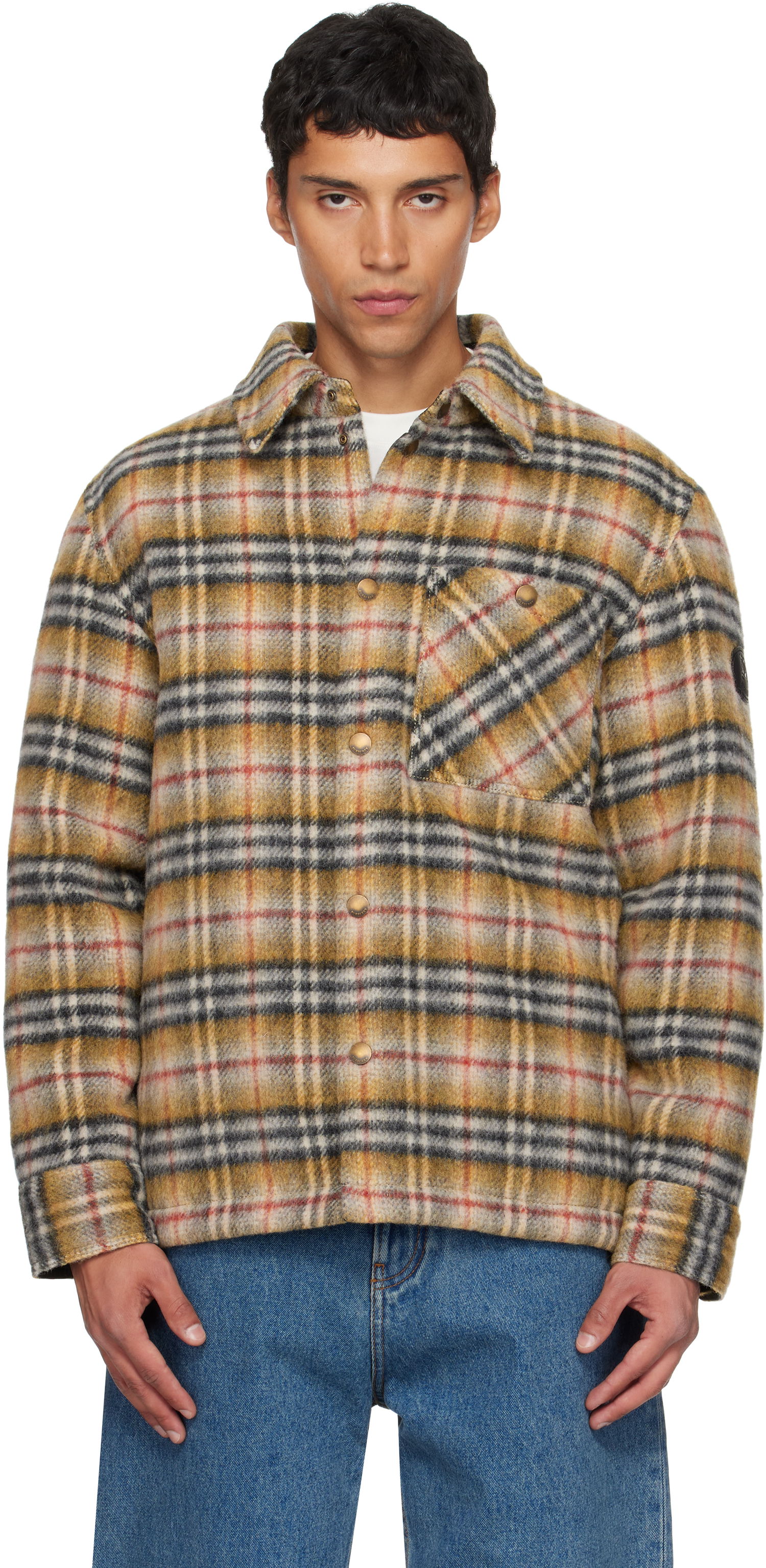 Яке Burberry Burberry Check Insulated Jacket Жълто | 8110913, 0