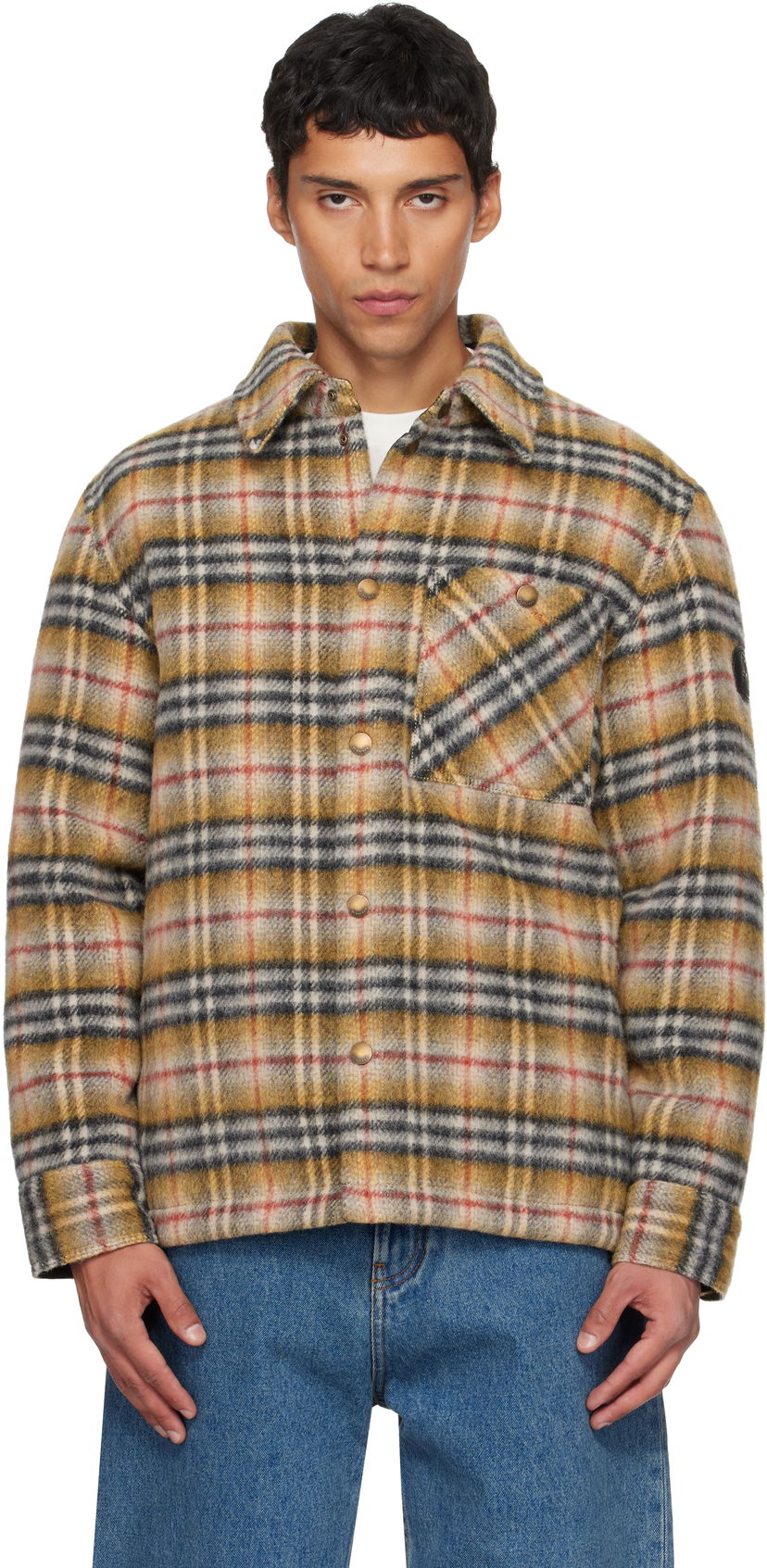 Яке Burberry Burberry Check Insulated Jacket Жълто | 8110913