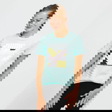 Тениска Puma International Graphic Tee Тюркоазено | 531658 79, 0