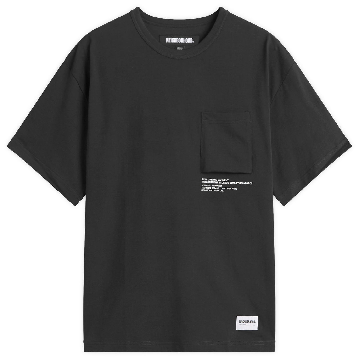 Тениска Neighborhood Sheltech Pocket T-Shirt, Size Large Черно | 251BWNH-CSM01-BLK, 1