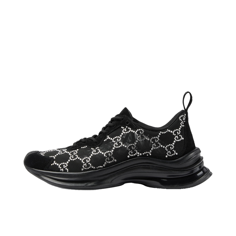 Кецове и обувки Gucci Run GG Crystal Black W Черно | 758088-FACG4-1099