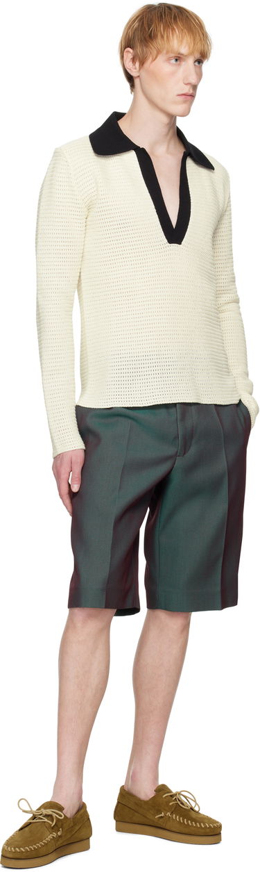 Къси панталони Jil Sander Jil Sander Virgin Wool Shorts Зелено | J21KA0256_J40221, 3