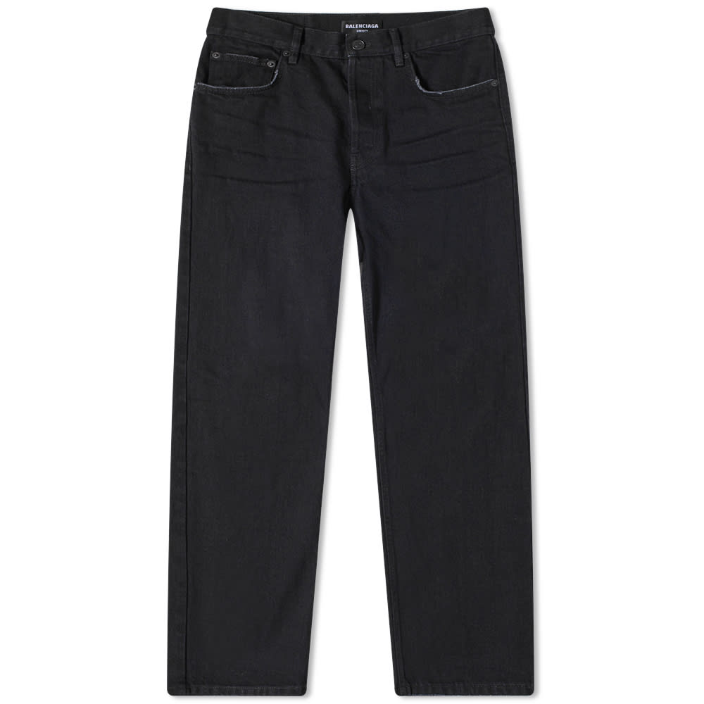 Дънки Balenciaga Slim Fit Jean Rubber Black Черно | 697830-TBP47-1029, 0