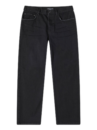 Дънки Balenciaga Slim Fit Jean Rubber Black Черно | 697830-TBP47-1029