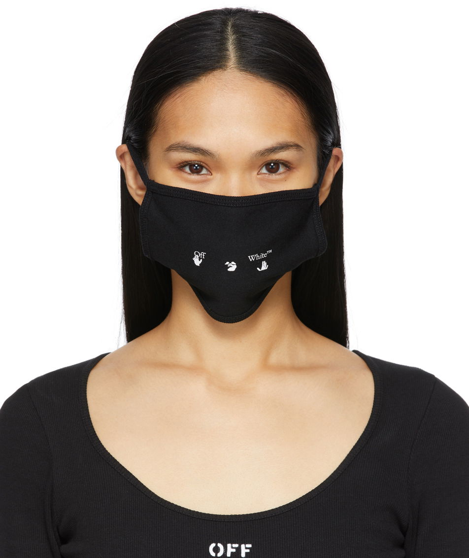 Облекло Off-White Black New Logo Mask Черно | OMRG001R21JER0011001, 0