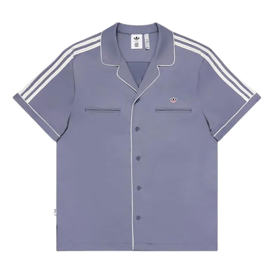 Риза adidas Originals CLOT Bowling Shirt Синьо | IY8684, 0