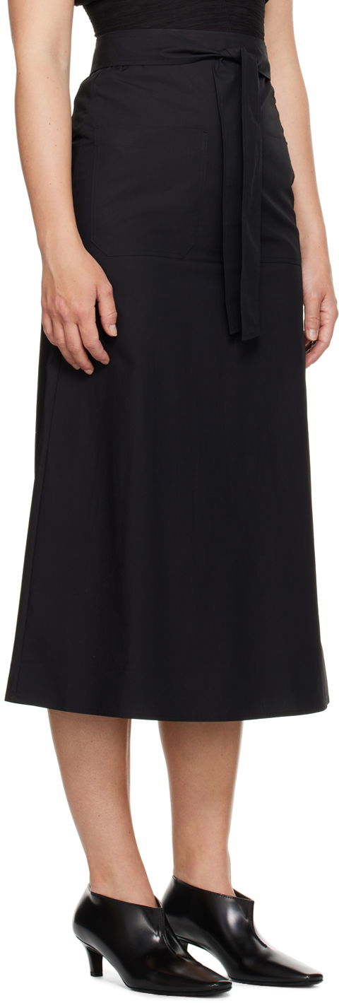 Пола TOTEME Tie-Waist Midi Skirt by TOTEME Черно | 243-WRB0203-FB0217, 1