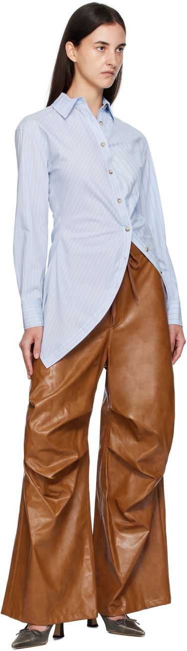 Риза Andersson Bell Andersson Bell Twist Check Shirt Синьо | atb1362w, 3