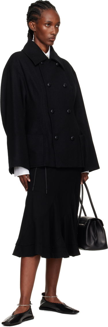 Палта Yohji Yamamoto Yohji Yamamoto Darts Pea Coat Черно | FM-J53-103, 3