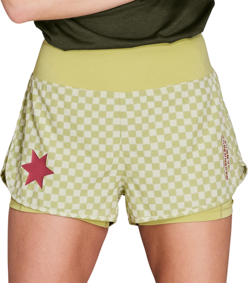 Къси панталони Saysky Saysky Checker 2 in 1 Pace 3" Shorts Жълто | nwrsh23c1034