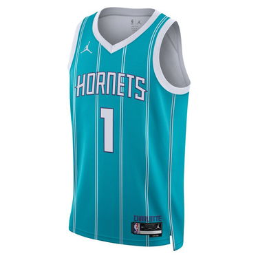 Фланелка Jordan Dri-FIT NBA Charlotte Hornets Icon Edition 2022/23 Swingman Jersey Тюркоазено | DN1998-415, 1