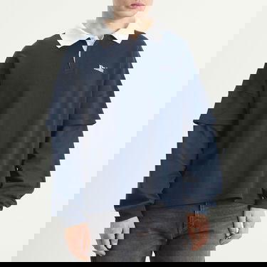 Поло тениска Rhude Layered Long Sleeve Pique Polo Тъмно синьо | RHFW25PO03012-3175, 2
