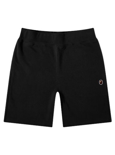 Къси панталони BAPE One Point Sweat Shorts Черно | 001SPJ301023M-BLK